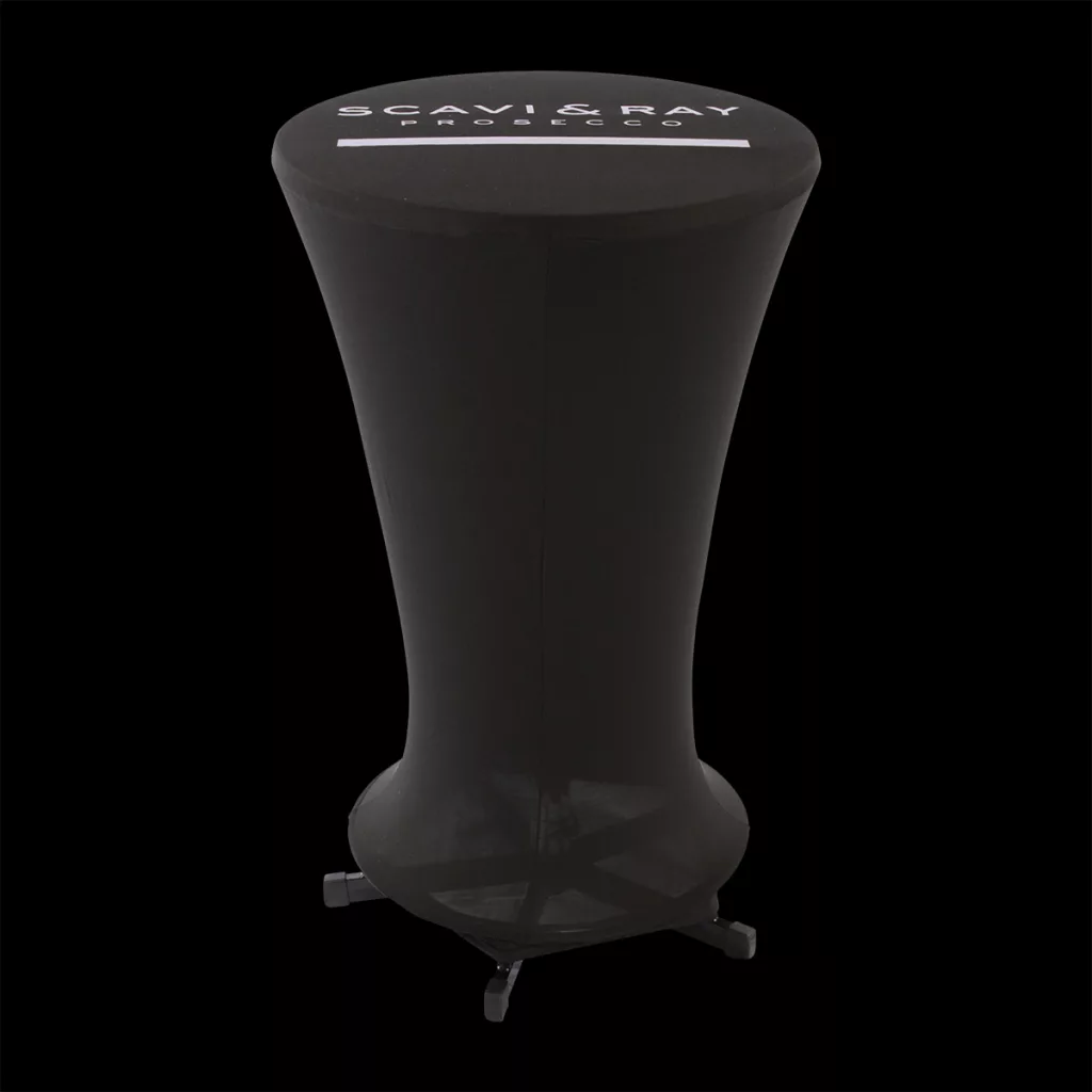 Husse schwarz für Stehtisch