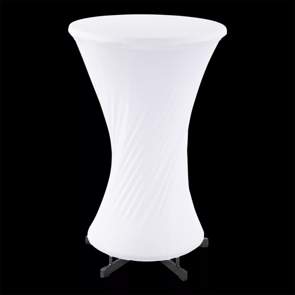 Husse weiß für Stehtisch