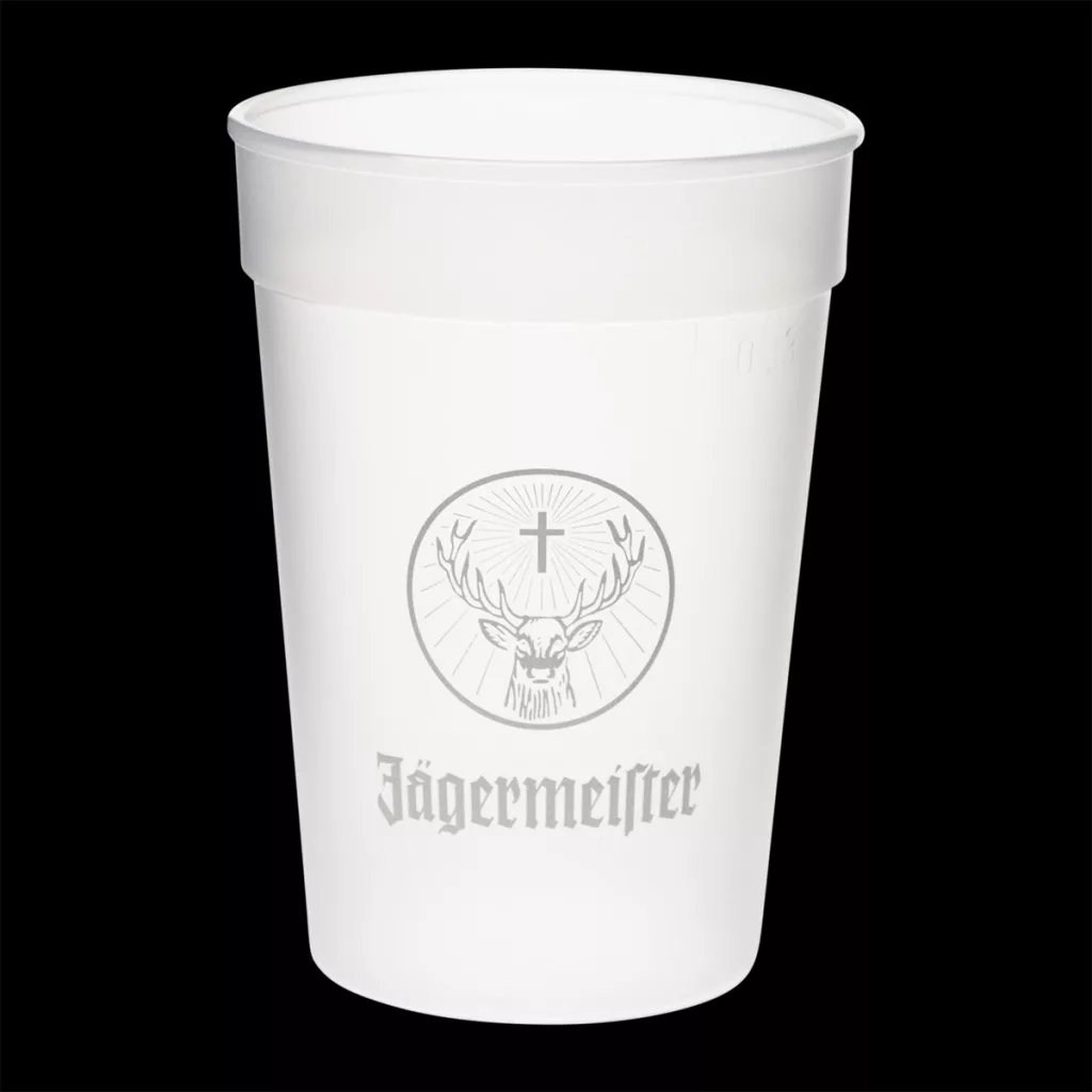 Kunststoff-Mehrwegbecher Jägermeister klar